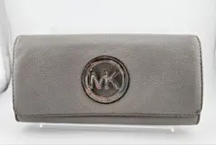 MICHAEL KORS 長財布 グレー レザー