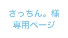 さっちん。様専用ページ