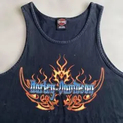 00s ハーレーダビッドソン トライバル フレイム タンクトップ Tシャツ XL