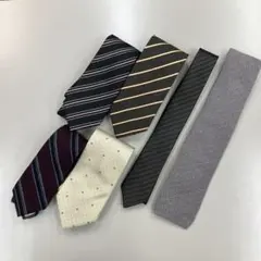 ネクタイ　6本セット（Calvin Klein, SHIPS, CHAPS他）