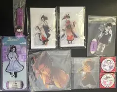 鬼滅の刃　胡蝶しのぶ　栗花落カナヲ　アクリルスタンド　缶バッジ　チャーム　セット