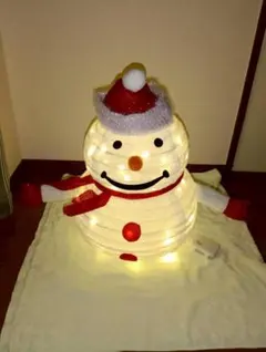 クリスマス 雪だるま LED 置物 イルミネーション 折りたたみのサムネイル