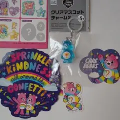 ケアベア クリアマスコットチャーム2 ステッカーセット