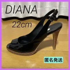 【DIANA】エナメル オープントゥ バックストラップ サンダル ハイヒールのサムネイル
