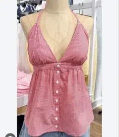 Hollister ギンガムチェックトップ