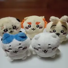 【美品】ちいかわお座りぬいぐるみ5個セット〈コンプリートセット〉