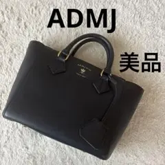 ❤︎ADMJ❤︎【美品】マイクロミニ Wジップトートバック ネイビーのサムネイル