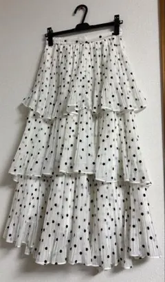 snidel スナイデル Sustainableプリーツティアードロングスカート