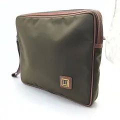 dunhill ダンヒル クラッチバッグ セカンドバッグナイロン　ビジネスカーキ