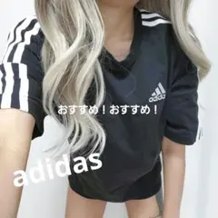 A12298 adidas 半袖 ロゴ Tシャツ M