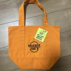 TRADER JOE'S オレンジ キャンバス トートバッグ