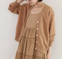 SLOBE IENA イエナ KAYA リネン ヘンプ ニット カーディガン