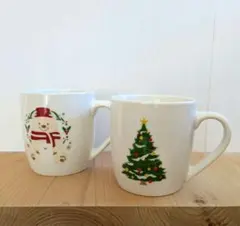 限定　クリスマス マグカップ 2個セット