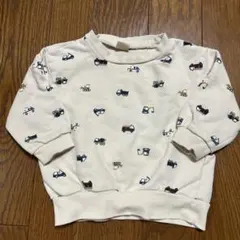 美品　プティマイン　トレーナー　90 男の子　乗り物　車