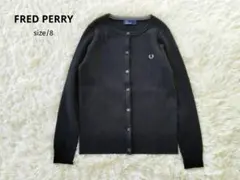 FRED PERRYフレッドペリー⿻ リブ編みクルーネックニットカーディガン