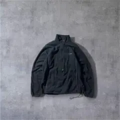 90s L.L.Bean ハーフジップ フリース 黒 ロゴ刺繍