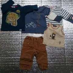 子供服90 ロンT Tシャツ タンクトップ パンツ など5点セット
