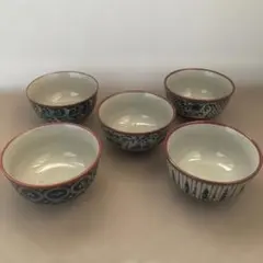 5個セット 丼 食器 多様な模様