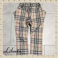 春★ラスト‼︎品格ベージュチェック☆パンツ 【韓国子供服】100