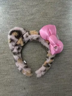 usj キティ　ヒョウ柄　カチューシャ