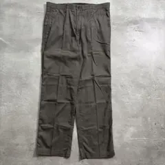 メンズ グレー チノパン センタープレス ストレートパンツ きれいめ