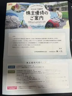 日本駐車場開発の株主優待(1000株)割引券・リフト券
