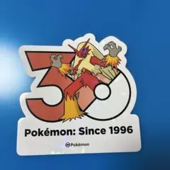 韓国限定 ポケモン ポップアップ 30周年 ステッカー シール リザードン