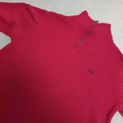 チャップス CHAPS ハーフジップ コットンニット サイズL