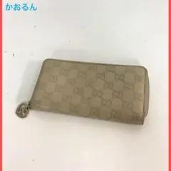 GUCCI グッチ グッチシマ ホワイトプリント ハート ジッピーウォレット
