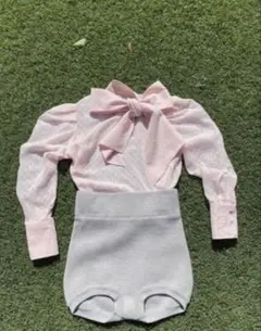 Bibiy. RIBBON CUFFS BLOUSE リボンブラウス