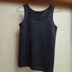 Ehypheaworl gallery ラメ入りタンクトップ 黒