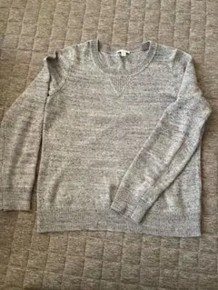 【値下げ】GAPグレー クルーネック ニット Mサイズ