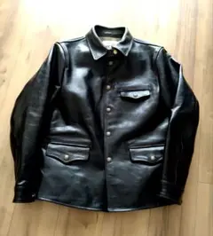 美品 90's オールレザー カーコート 羊革 L 90sオールドVintageレザージャケット古着カーコート革ジャン羊革
