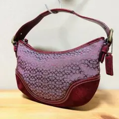 COACH ワンショルダー SOHO Hobo スエード シグネチャー