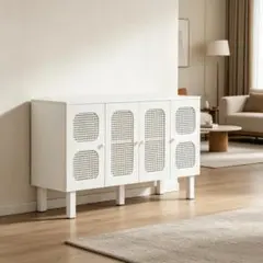 BESTA ベストー テレビ台 ホワイト ラタン調扉 180cm - メルカリ