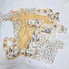 プーさん　ベビー　肌着　スタイ　セット　60-70