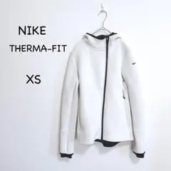 ナイキ THERMA-FIT ジップパーカー XS 白 黒 スポーツジャケット