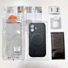 【新品未使用】 iPhone16 レザーケース セット MagSafe ブラック