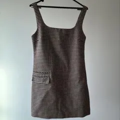 チェック柄ミニワンピース / ZARA