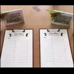結婚式 ウェルカムトランやウェルガストに ゲストブック 芳名帳