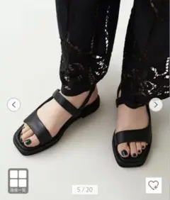 美品！odette e odile インサイドセパレートソフト サンダル