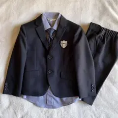 【美品】エルアンノアール フォーマルスーツセットアップ 120 5点セット