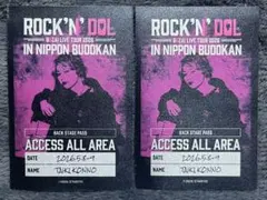 B&ZAI 今野大輝 ステッカー 2枚セット ROCK'N'DOL 日本武道館