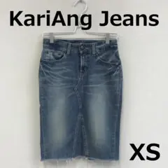 C0422A15【Kari Ang Jeans】デニムタイトスカート