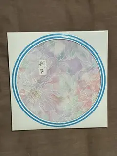 花柄綿友禅模様大判ハンカチ 50cm