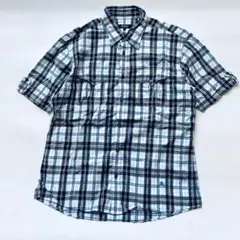 BURBERRY BLACK LABEL チェック 半袖シャツ サイズ3