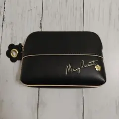 マリークワント ティッシュ入れ付きポーチ 블랙 상태좋음