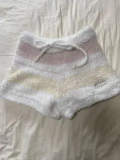 ジェラートピケ もこもこショートパンツ ボーダー ルームウェア