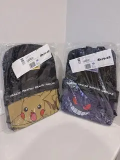 【新品・未開封】ポケモン　メッシュリュック　ピカチュウ/ゲンガー2種セットのサムネイル
