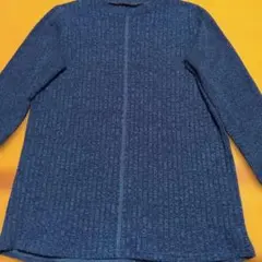 ハルメク ニットセーター 長袖　青緑色　美品　Sサイズ